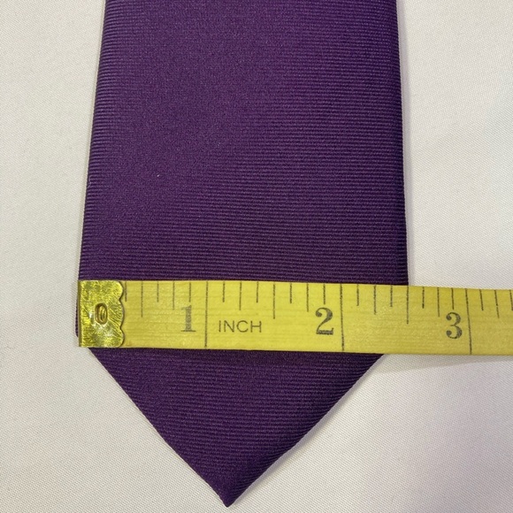 CALVIN KLEIN Mens Extremely Thin Neck Tie Purple 58” - Picture 2 of 6